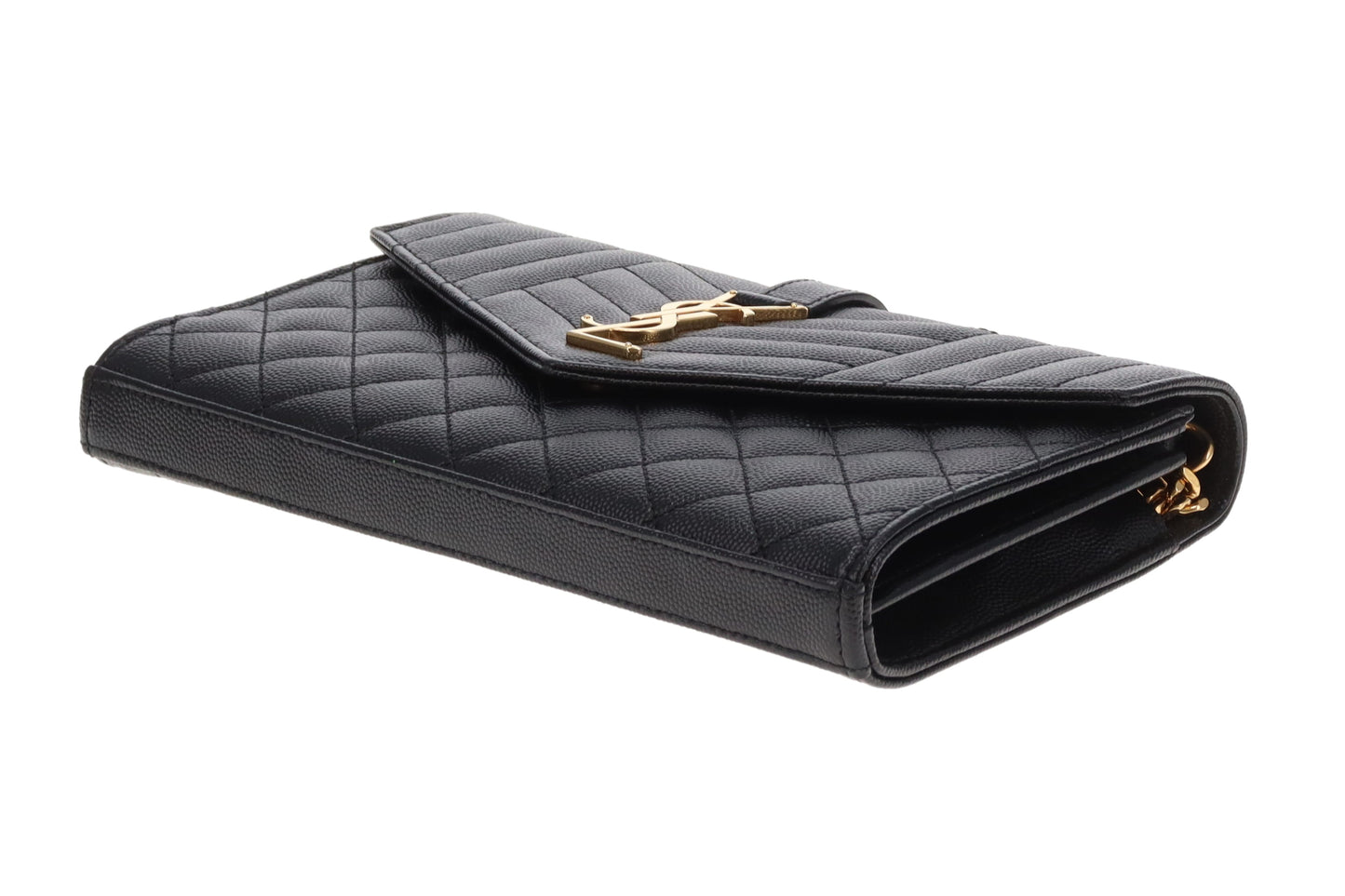 Saint Laurent Envelope Mixed Matelasse Grain De Poudre Crossbody Bag