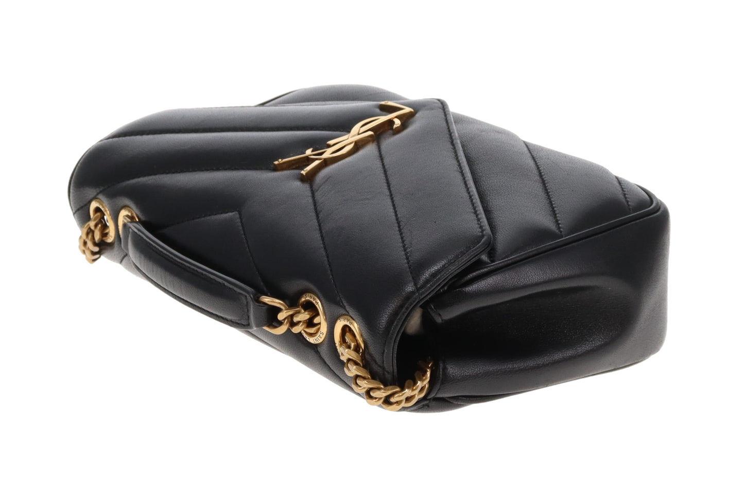 Saint Laurent Loulou (NM) Small Black Lambskin GHW 2025
