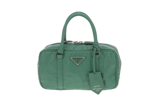 Prada Re-Edition 2001 Bauletto Green SHW