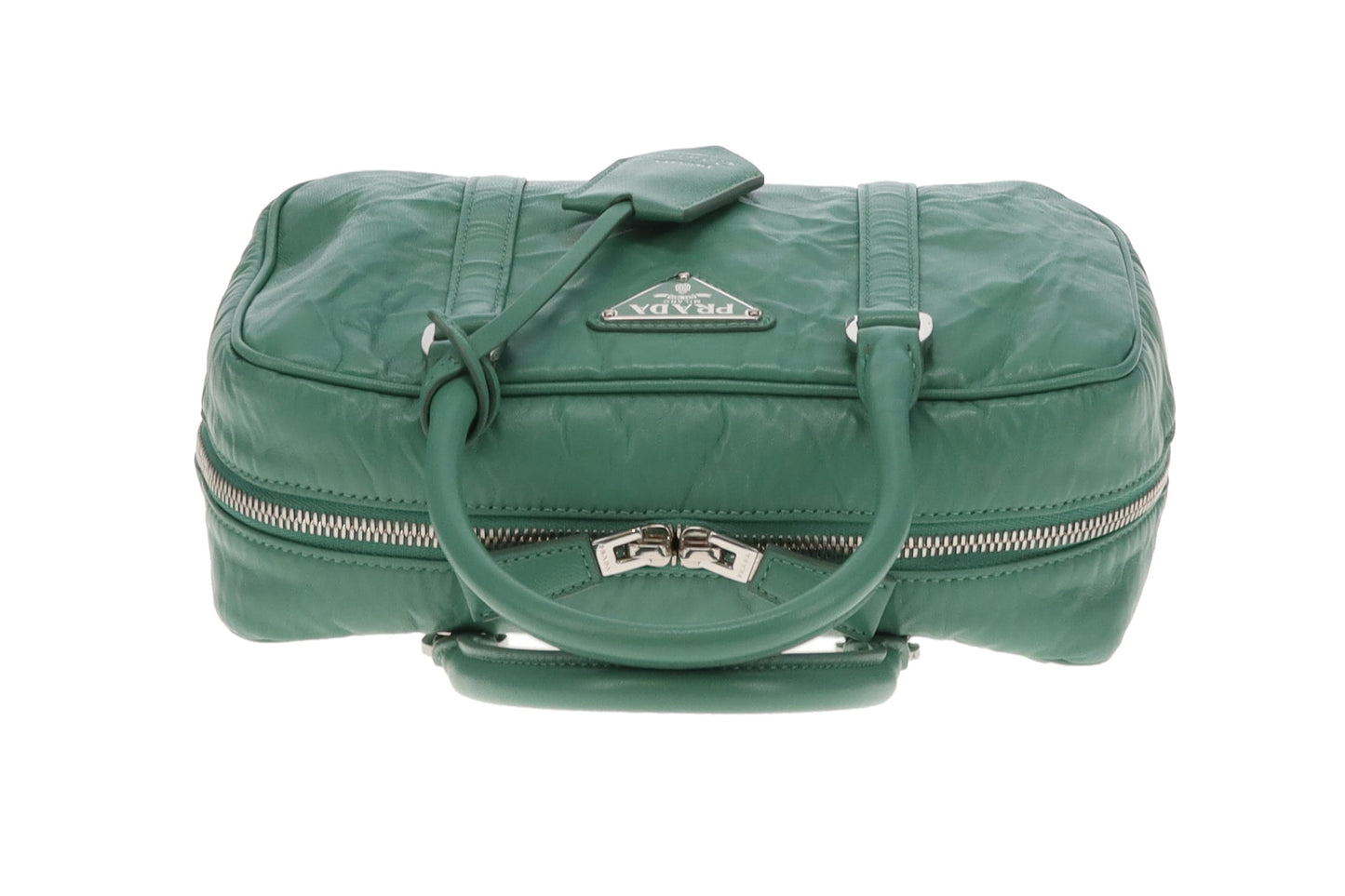 Prada Re-Edition 2001 Bauletto Green SHW