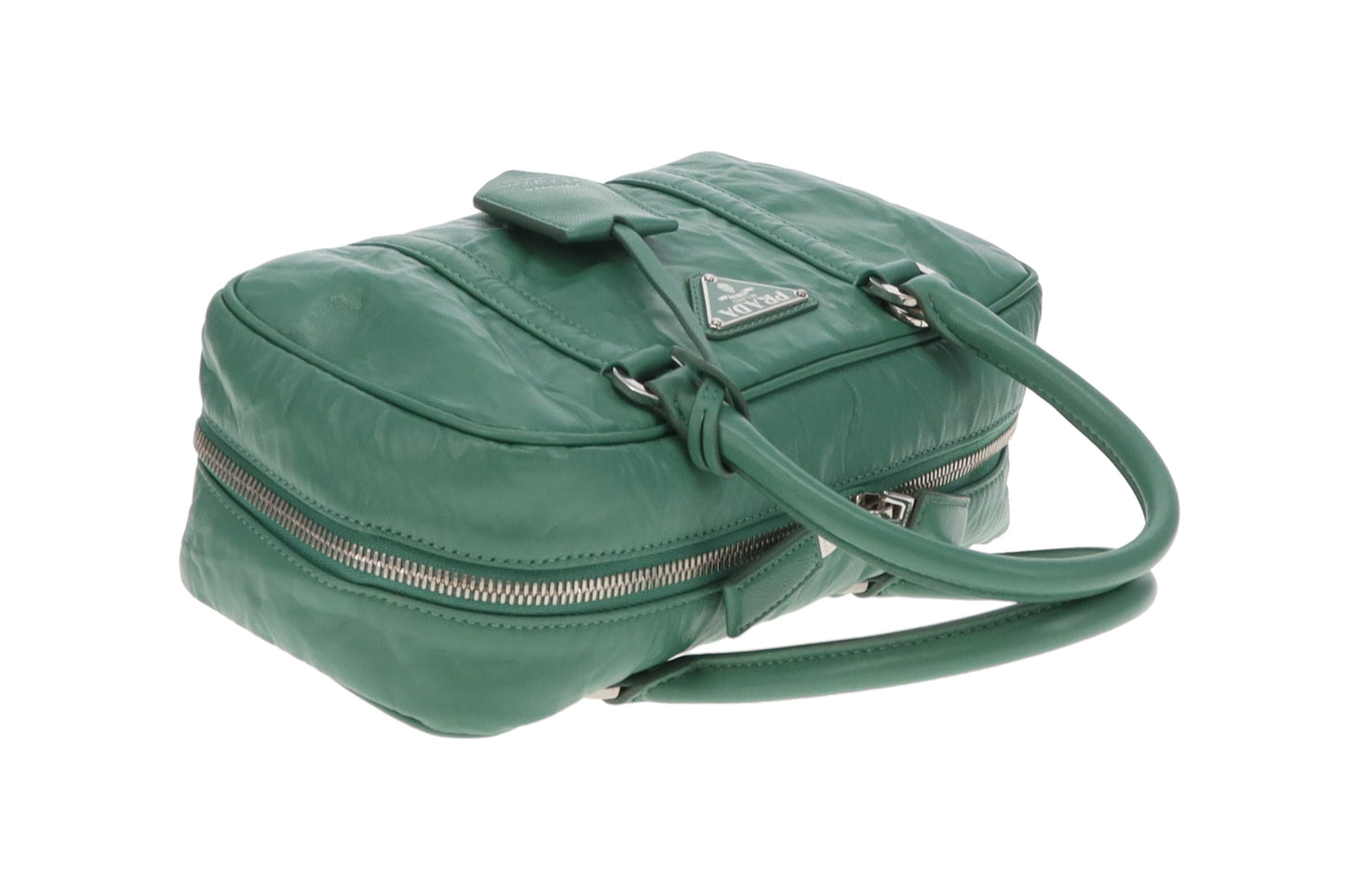 Prada Re-Edition 2001 Bauletto Green SHW