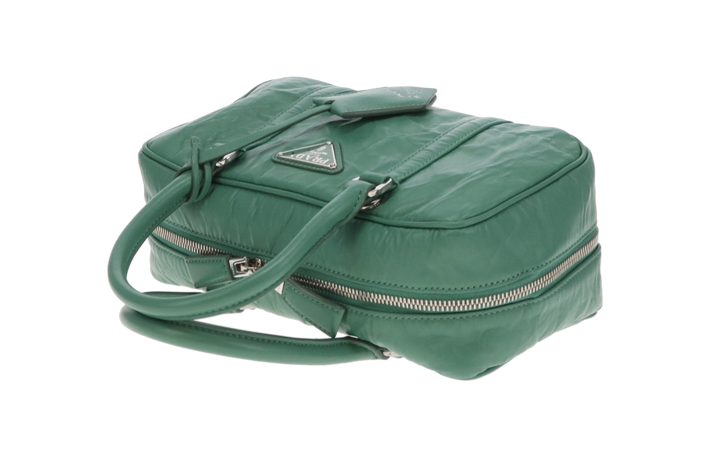 Prada Re-Edition 2001 Bauletto Green SHW