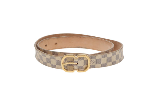 Louis Vuitton Mini Belt 25mm Damier Azur (80)