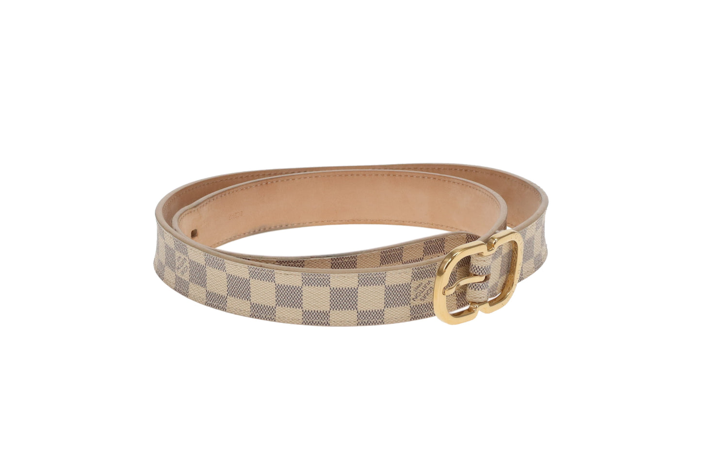 Louis Vuitton Mini Belt 25mm Damier Azur (80)