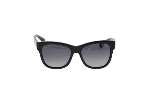 Chanel Polarized Black 5380 Square Sunglasses