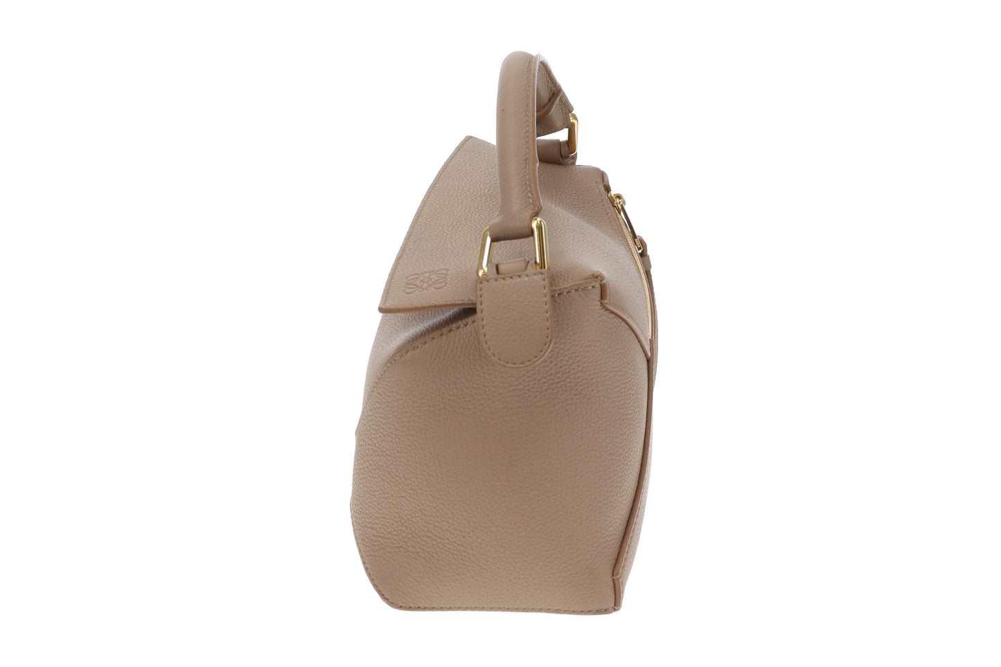 Loewe Small Puzzle Edge Bag Taupe in Soft Grained Calfskin