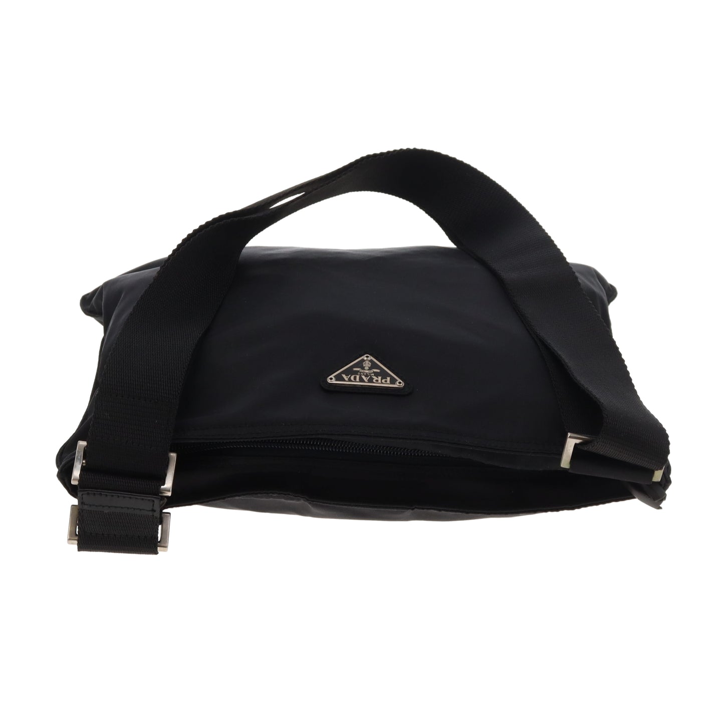 Prada Flat Messenger Black Nylon Vintage