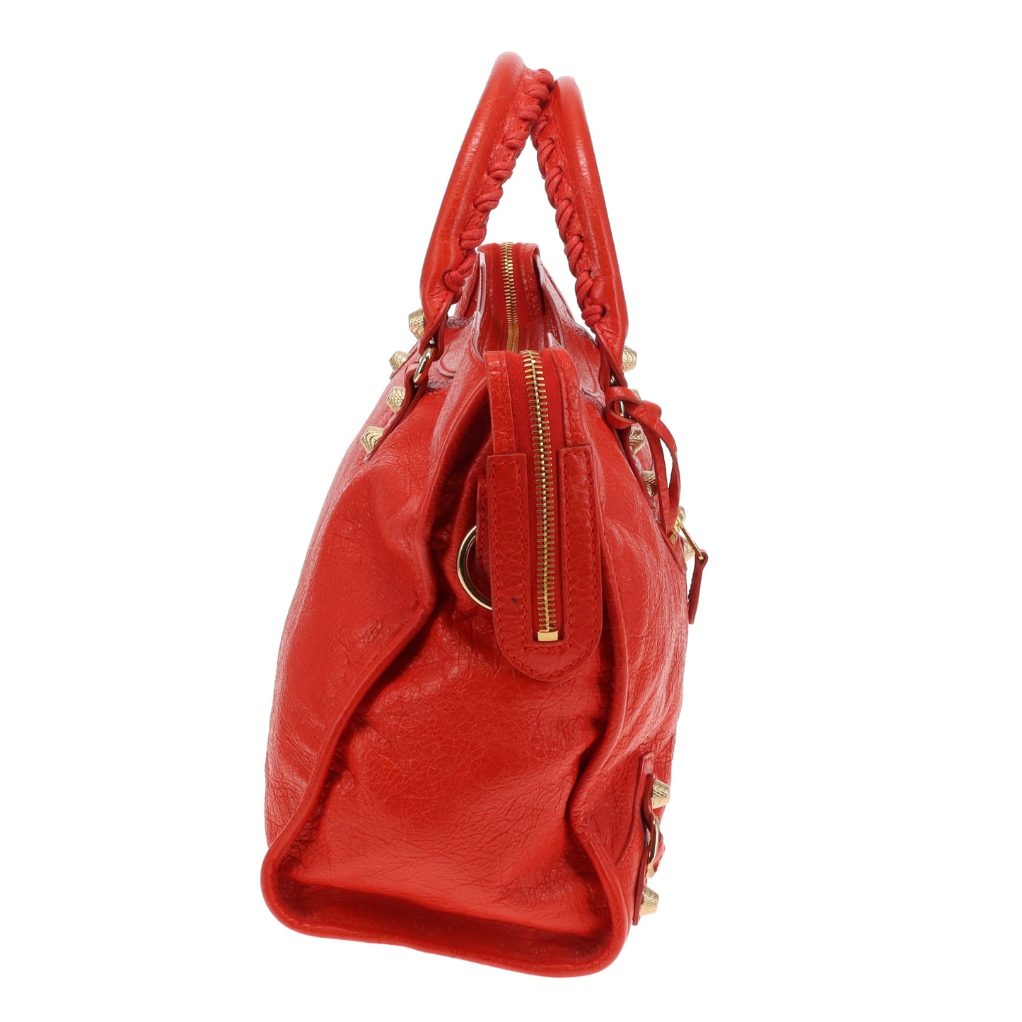 Balenciaga Giant 12 Motorcycle City Bag Orange GHW 2015
