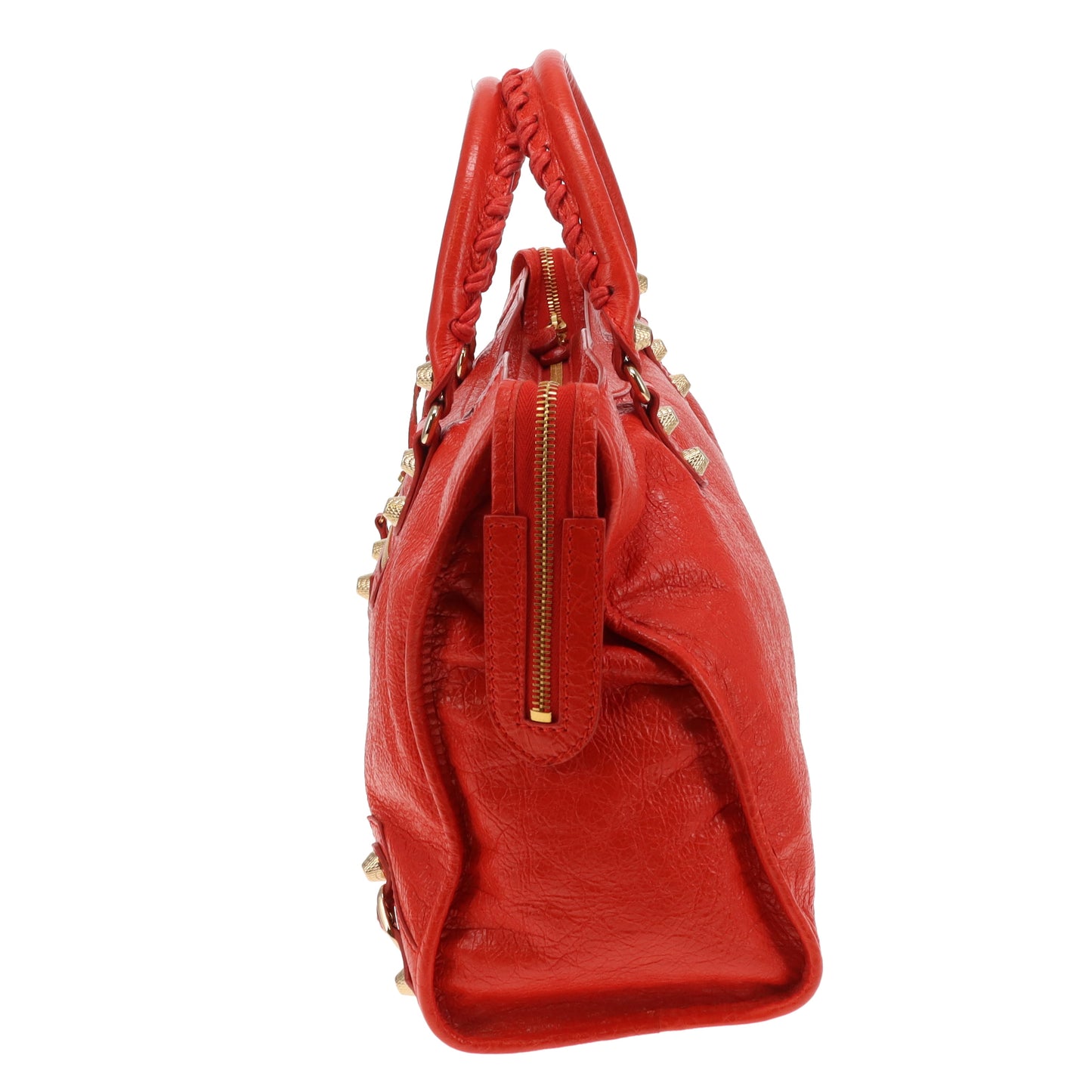 Balenciaga Giant 12 Motorcycle City Bag Orange GHW 2015