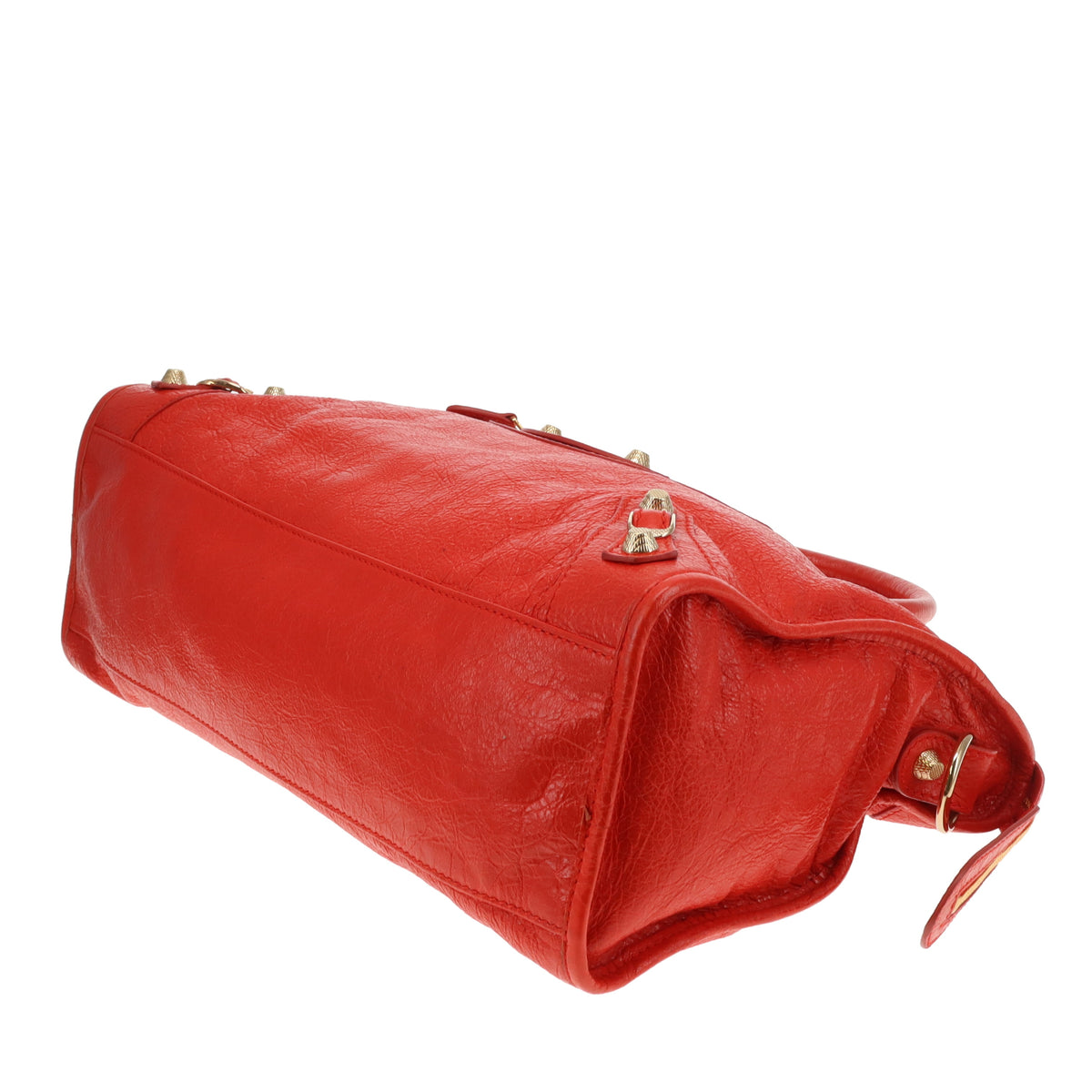Balenciaga Giant 12 Motorcycle City Bag Orange GHW 2015