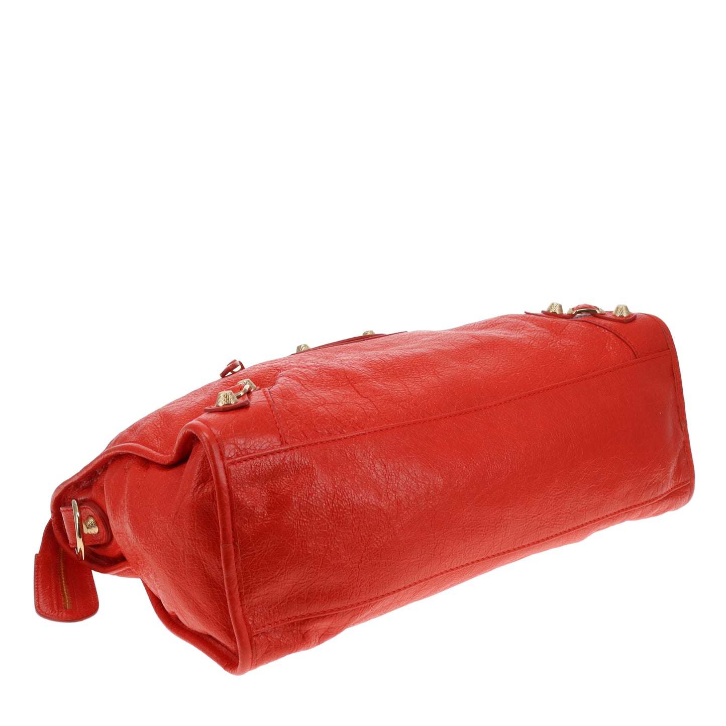 Balenciaga Giant 12 Motorcycle City Bag Orange GHW 2015