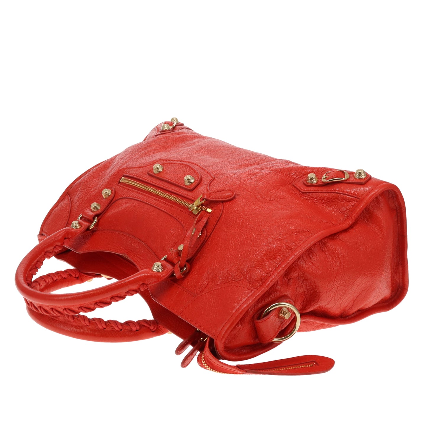 Balenciaga Giant 12 Motorcycle City Bag Orange GHW 2015