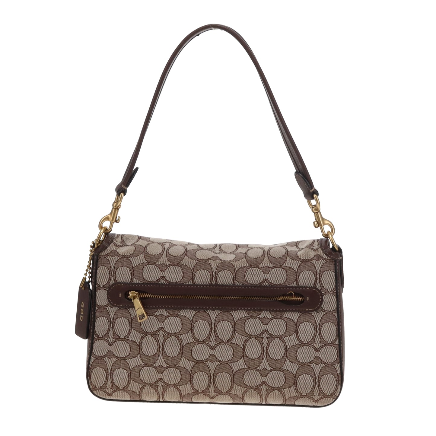Coach Soft Tabby Shoulder Bag Signature Canvas Brown