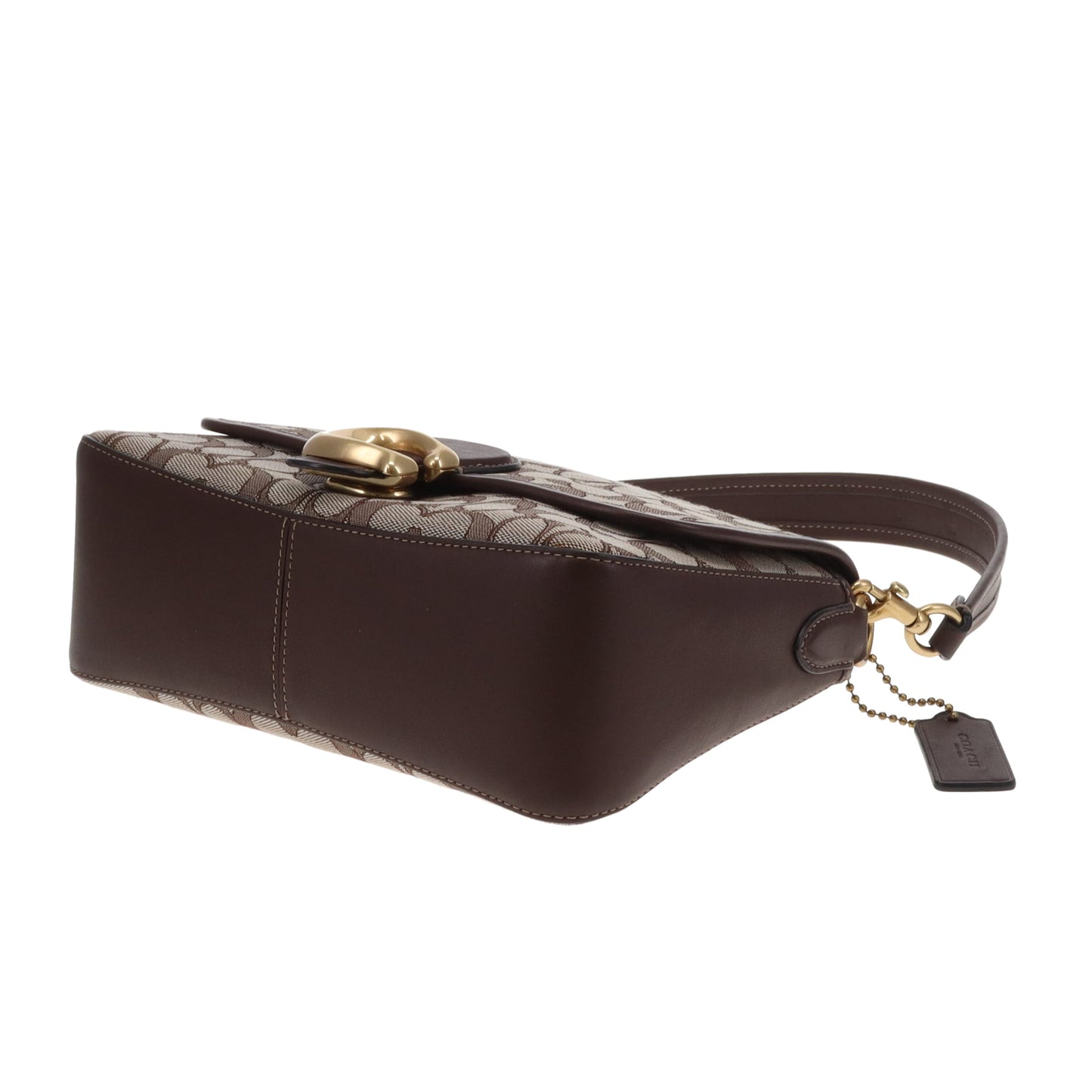 Coach Soft Tabby Shoulder Bag Signature Canvas Brown