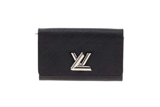 Louis Vuitton Twist Chain Wallet Black Epi SHW SP4159 -2019