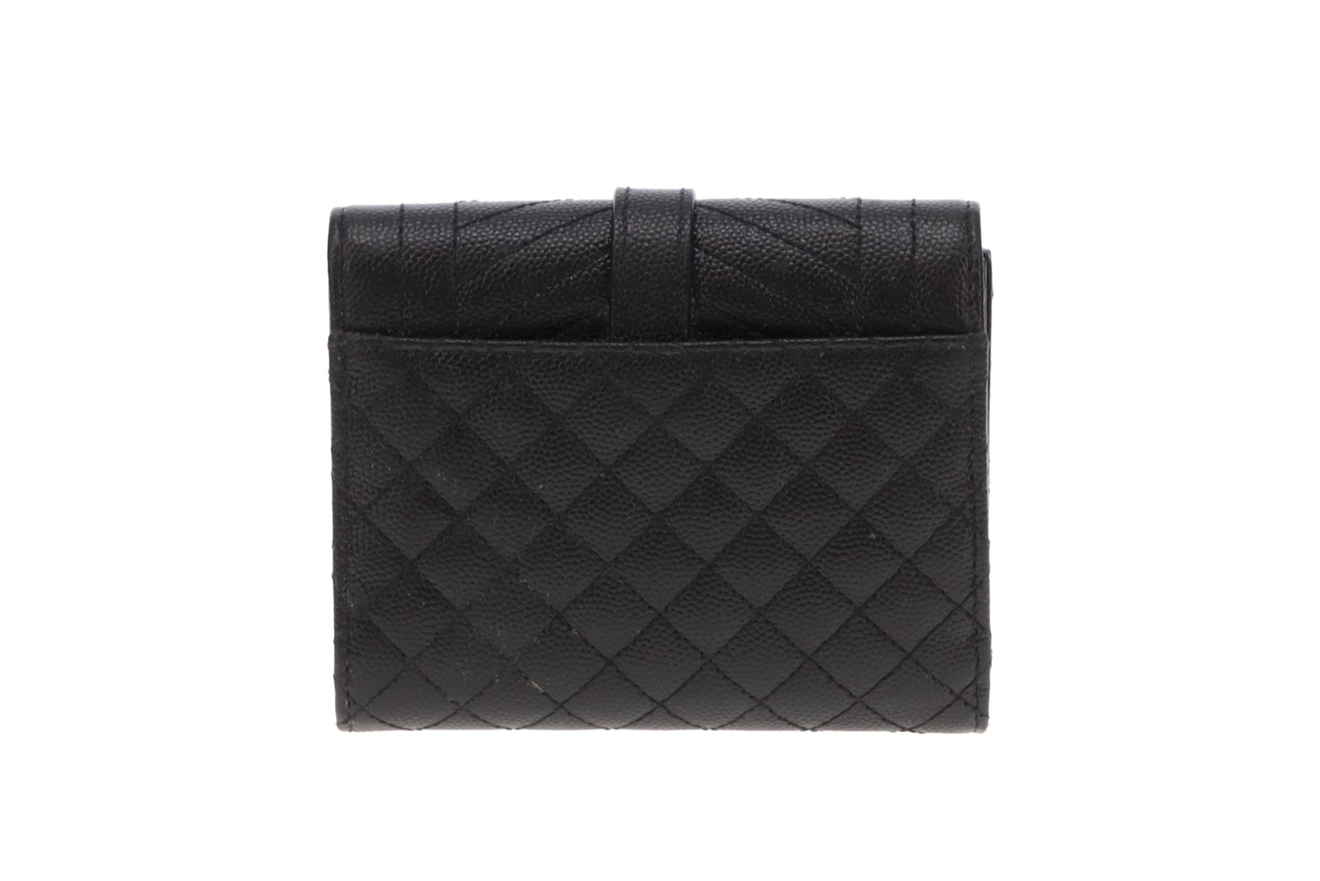 Saint Laurent Tri-Fold Wallet CompactCassandre Matelassé Leather