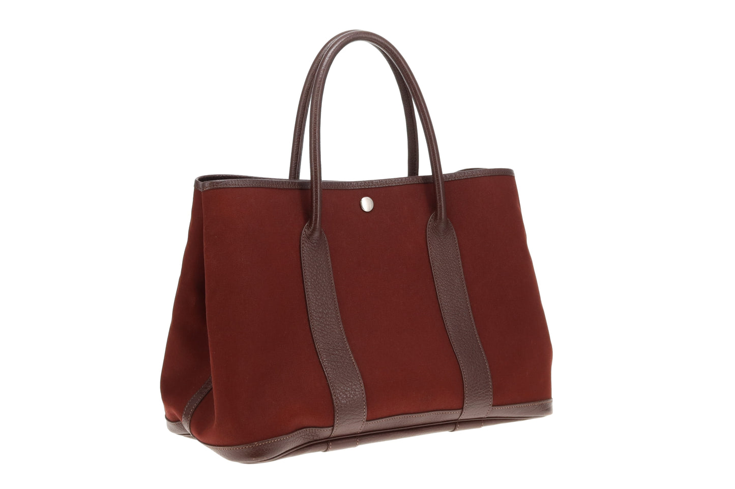 Hermes Garden Party 36 Toile Buffle Rouge H