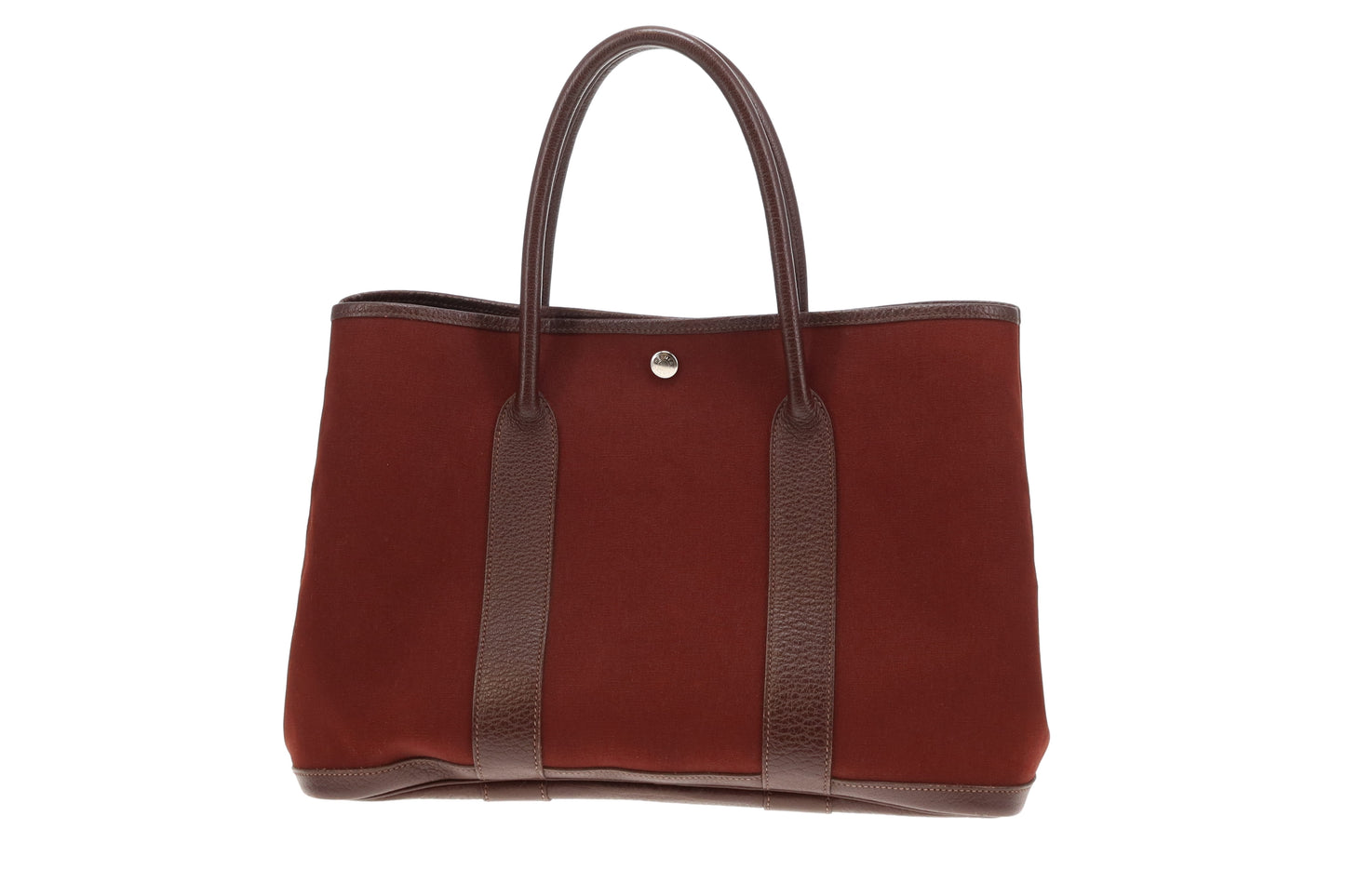 Hermes Garden Party 36 Toile Buffle Rouge H