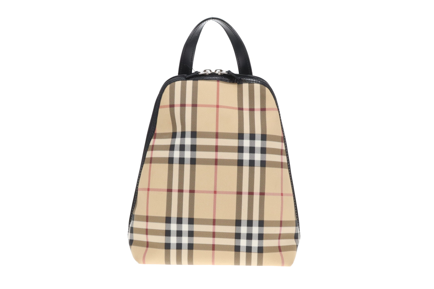 Burberry Backpack Check Coated Canvas