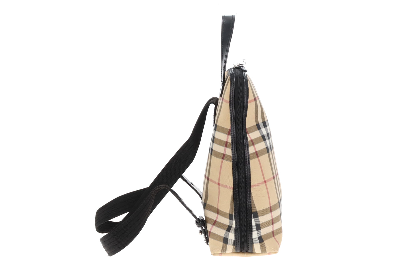 Burberry Backpack Check Coated Canvas
