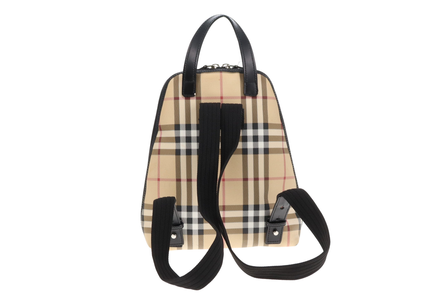 Burberry Backpack Check Coated Canvas