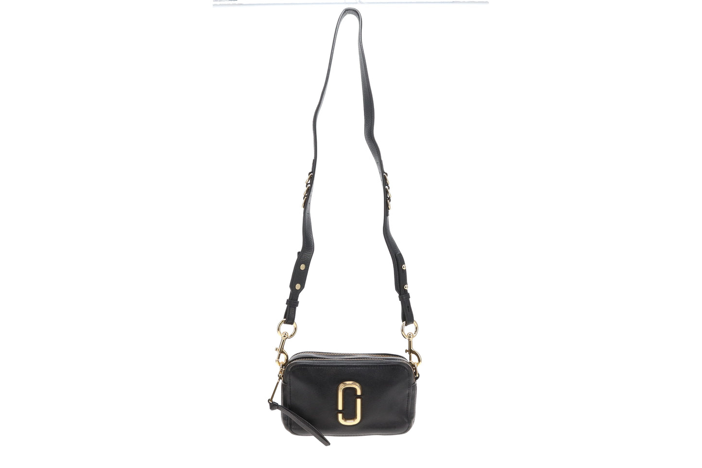 Marc Jacobs The Softshot 21 Black Logo Strap