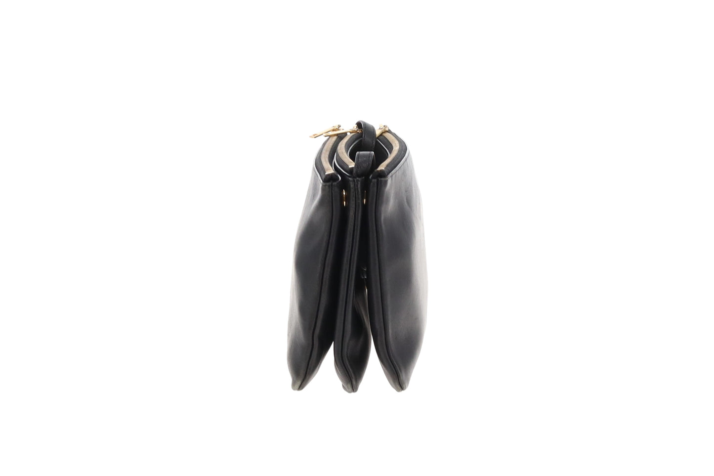 Celine Trio Pouch Lambskin Large Black
