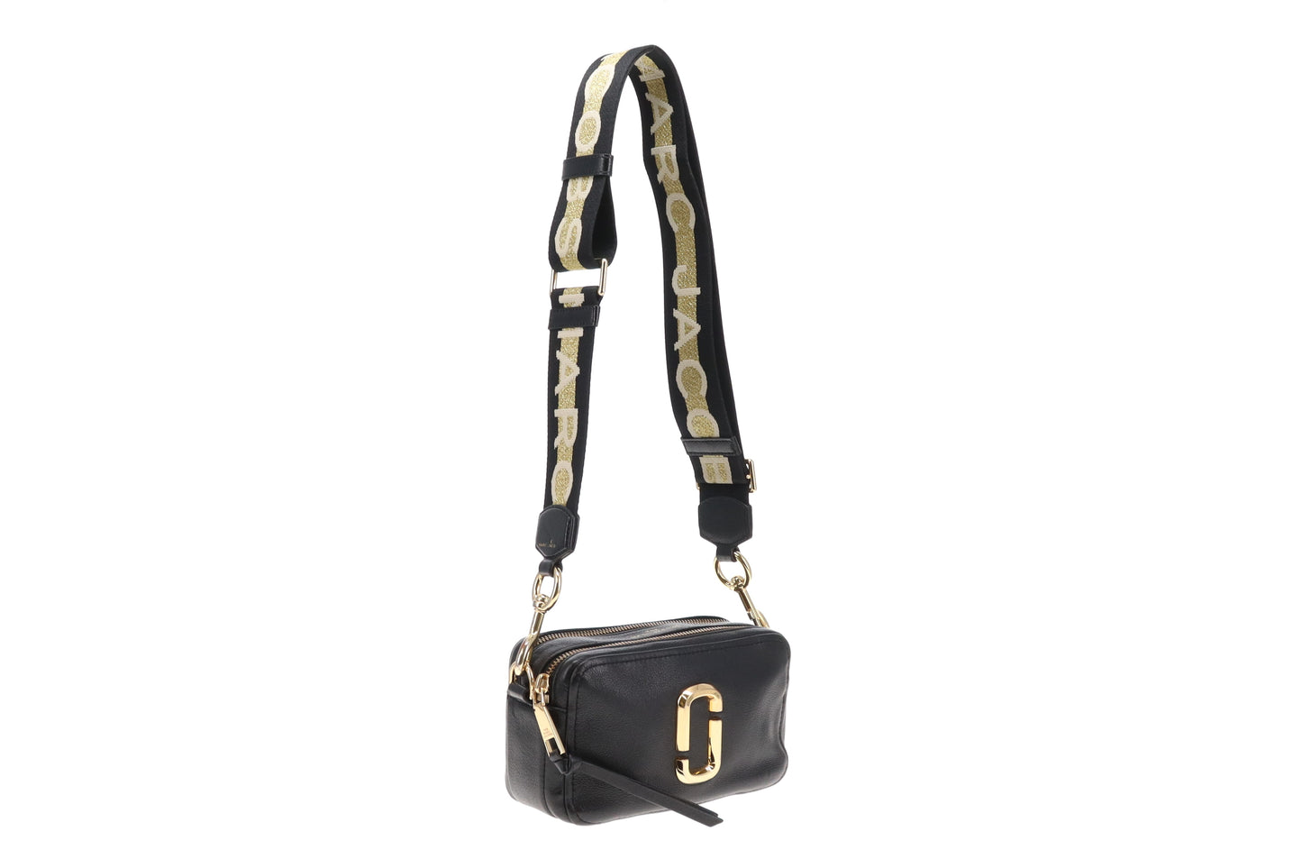 Marc Jacobs The Softshot 21 Black Logo Strap