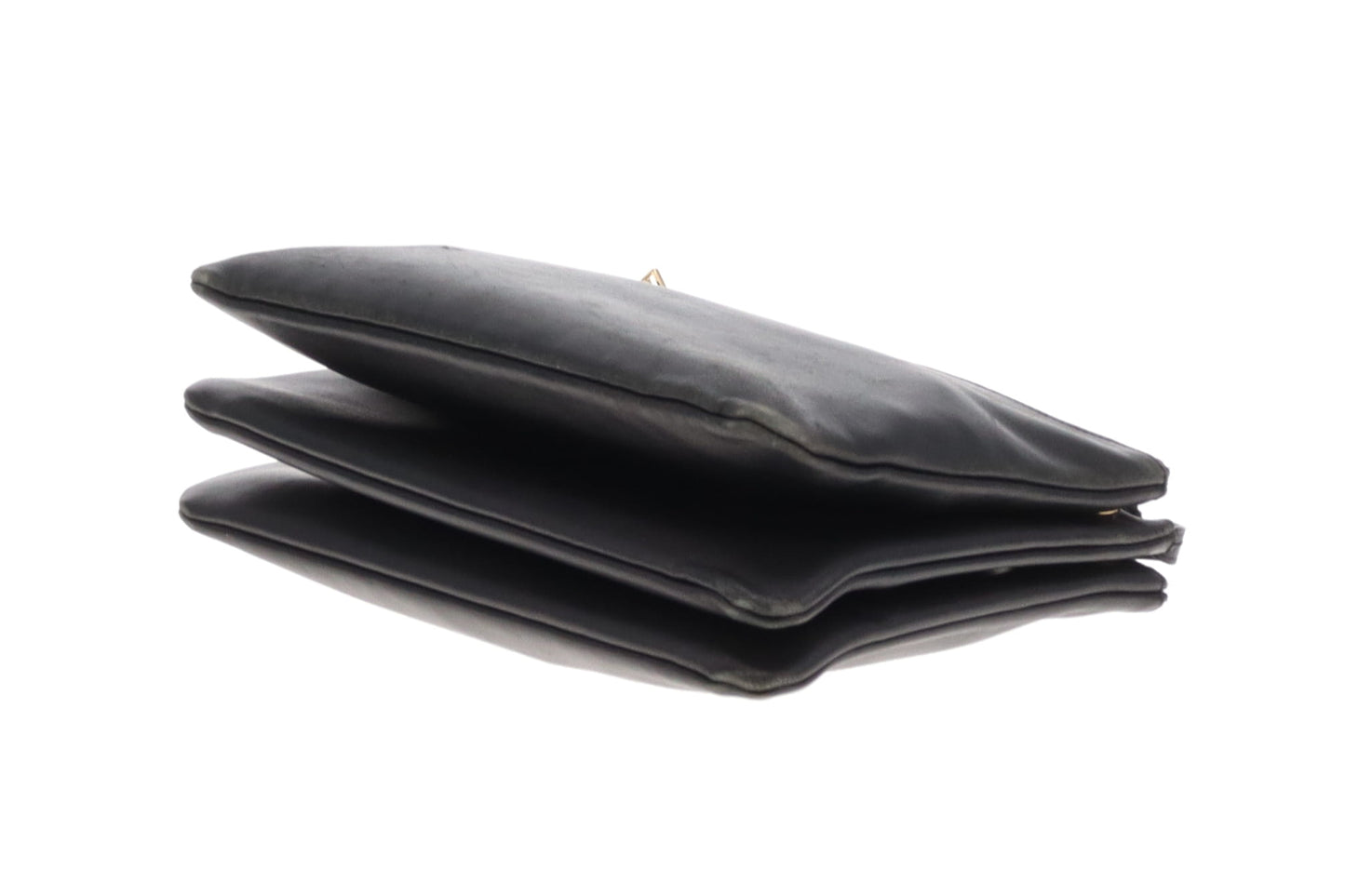 Celine Trio Pouch Lambskin Large Black