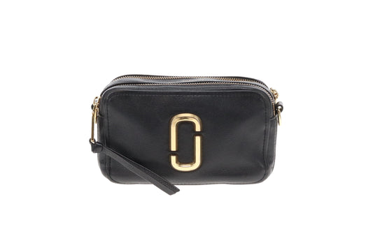 Marc Jacobs The Softshot 21 Black Logo Strap