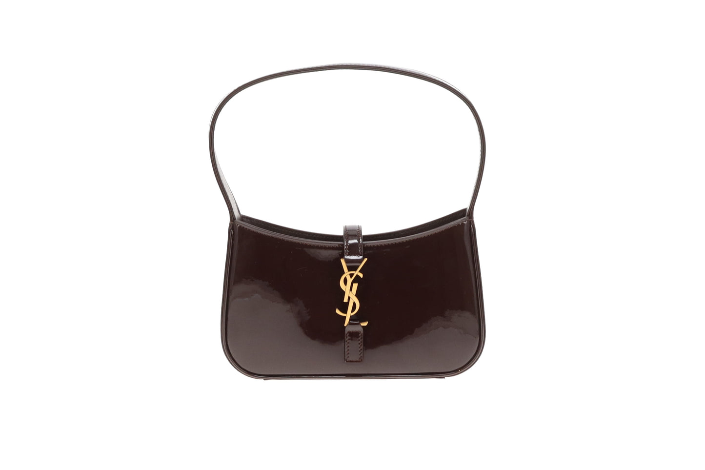 Saint Laurent Le 5  à  7 Mini Burgundy Patent GHW 2024