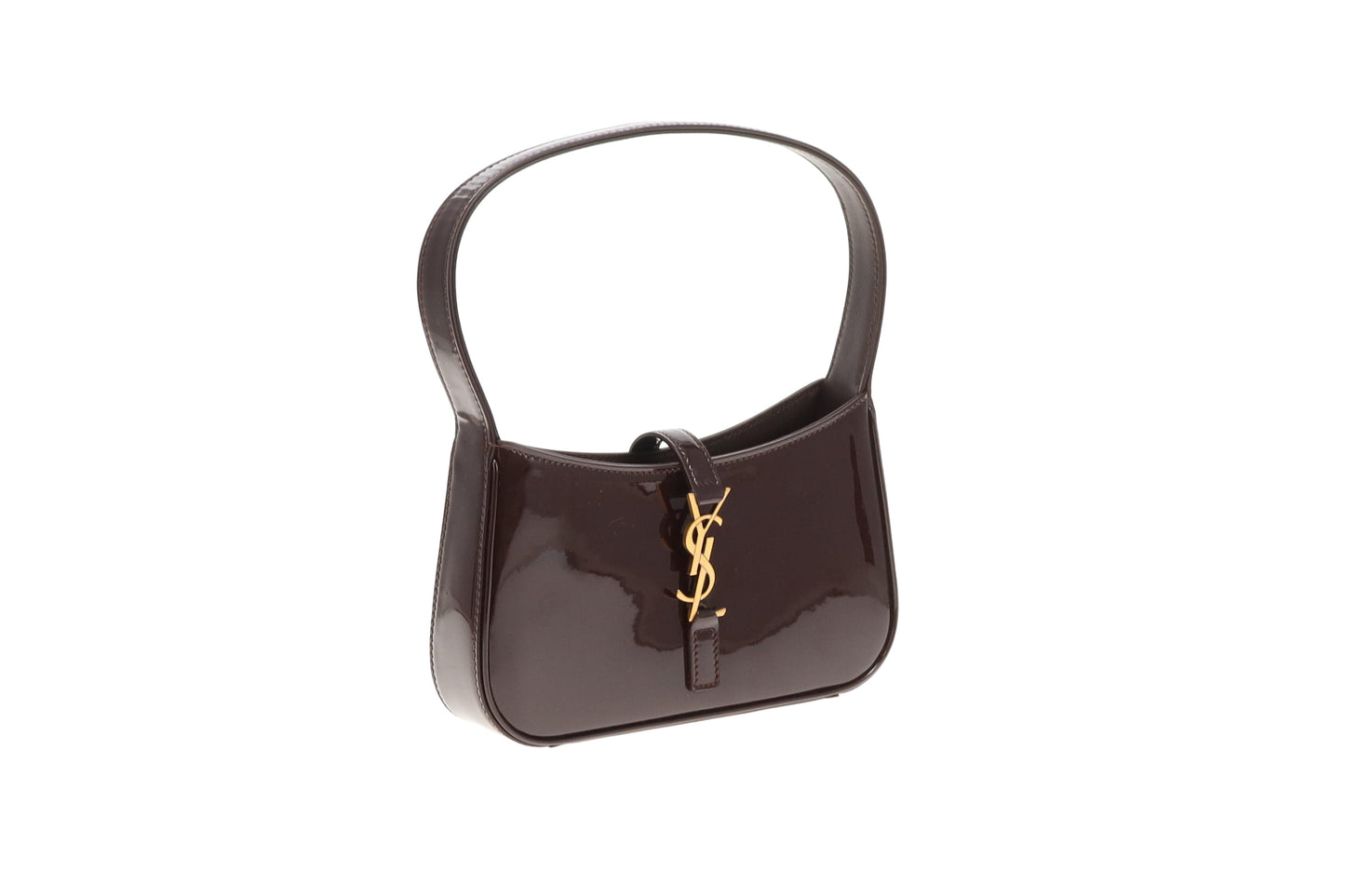 Saint Laurent Le 5  à  7 Mini Burgundy Patent GHW 2024