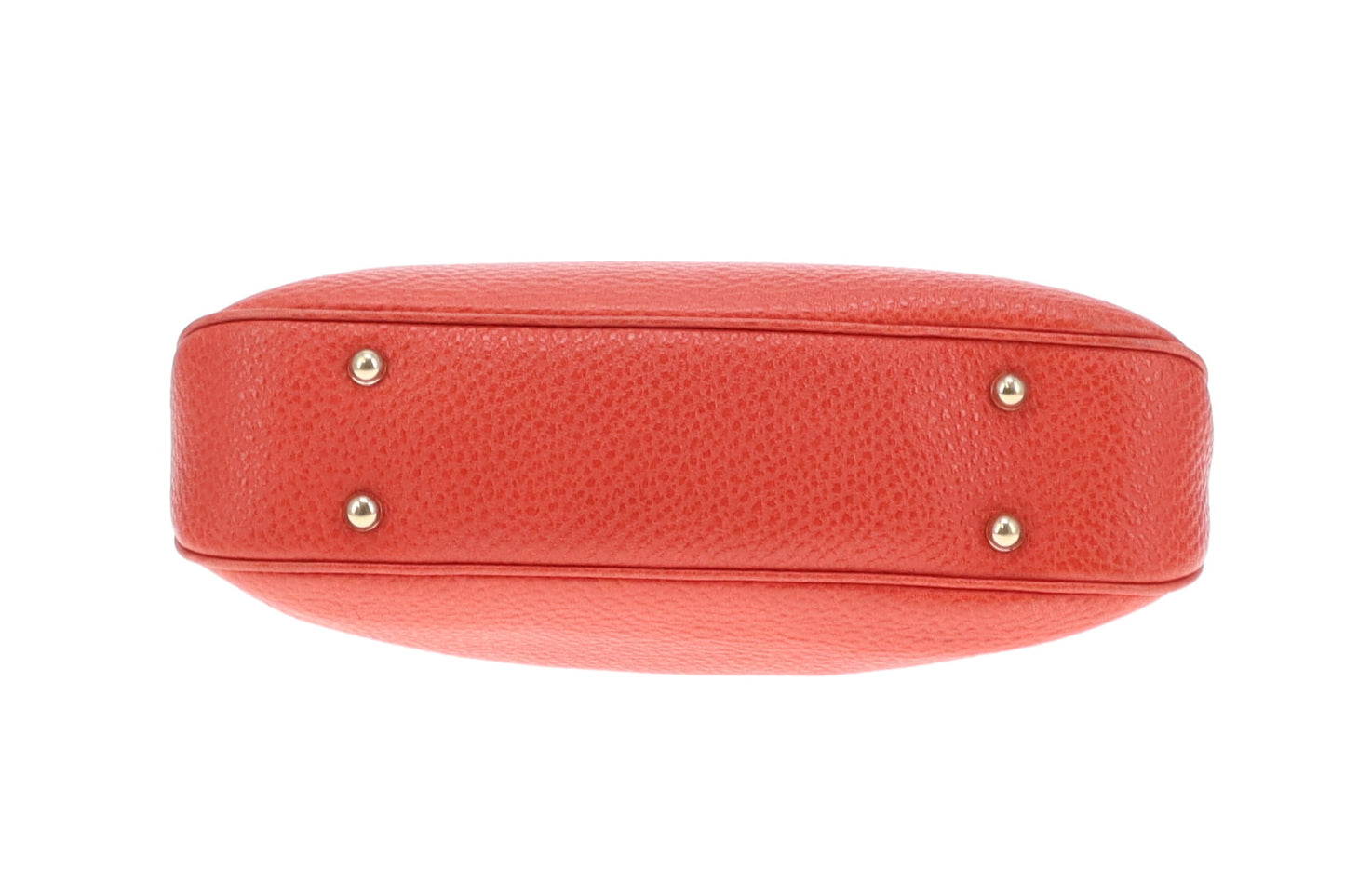 Gucci Bamboo Handle Bag Coral Leather