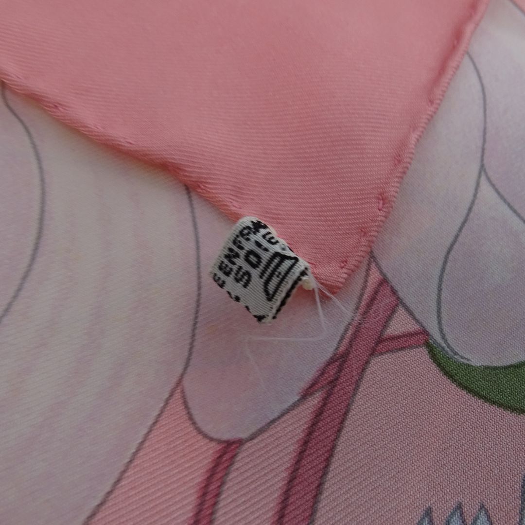 Hermes Flora Graeca Silk Scarf Pink 90cm