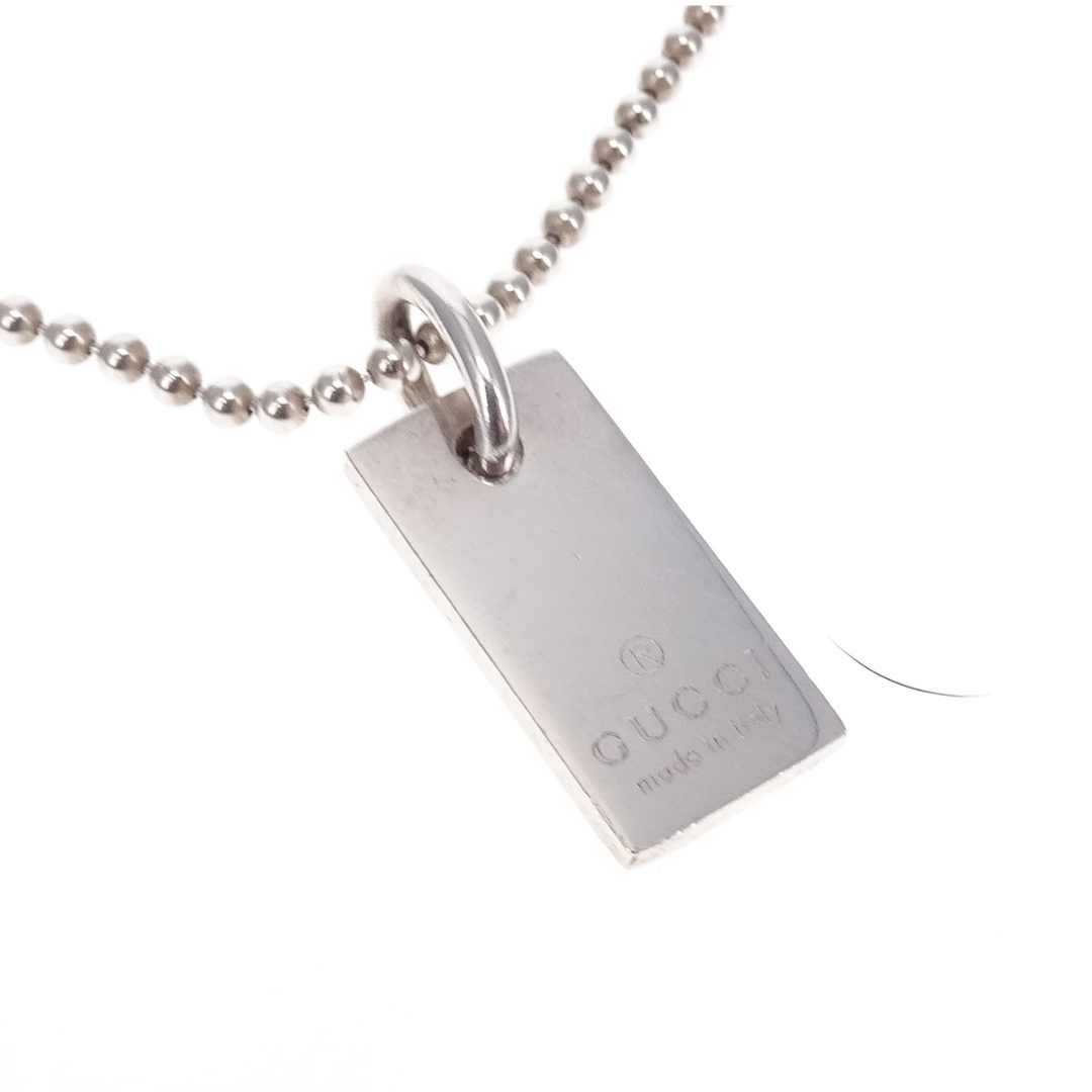 Gucci Logo Tag Bracelet Sterling Silver