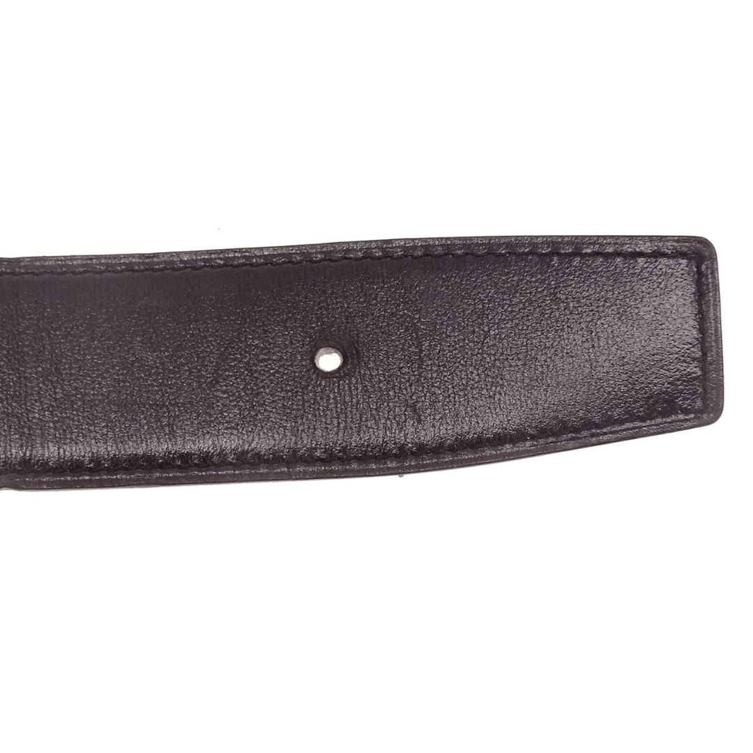 Hermes Belt Noir and Etain with Constance Buckle