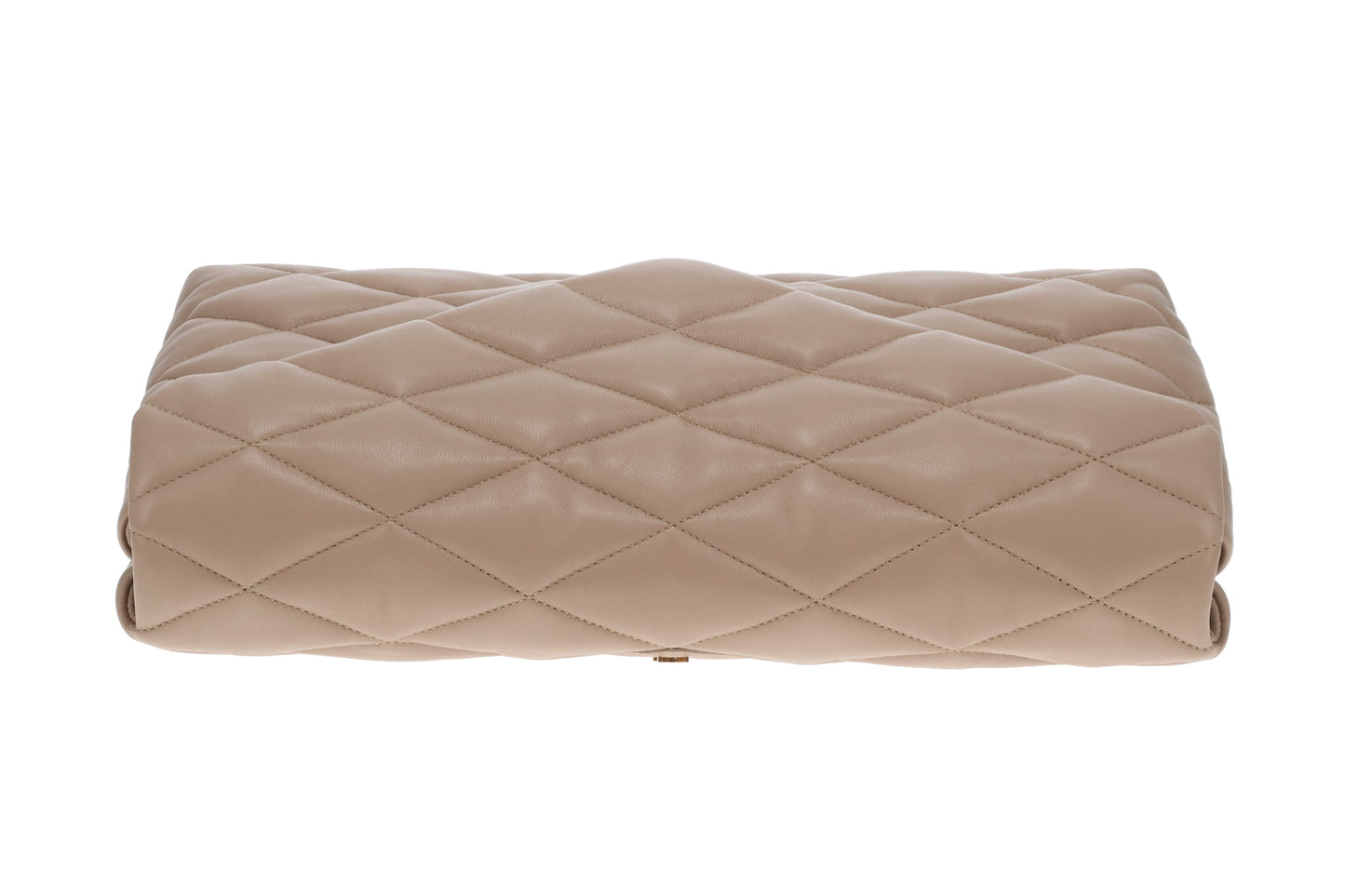 Saint Laurent Sade Oversized Clutch Beige Lambskin 2021