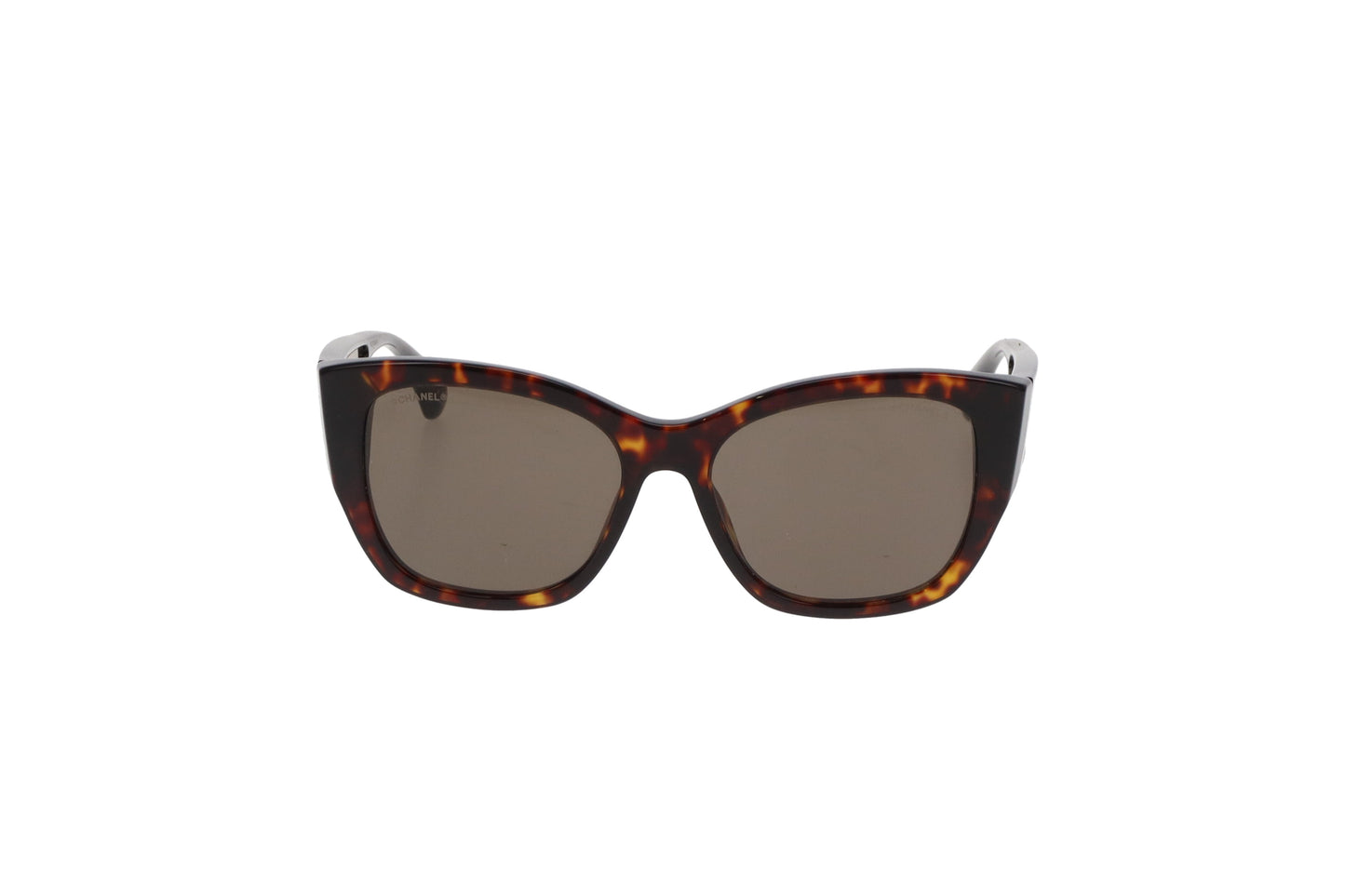 Chanel Sunglasses Dark Tortoise Butterfly Signature CC 5429