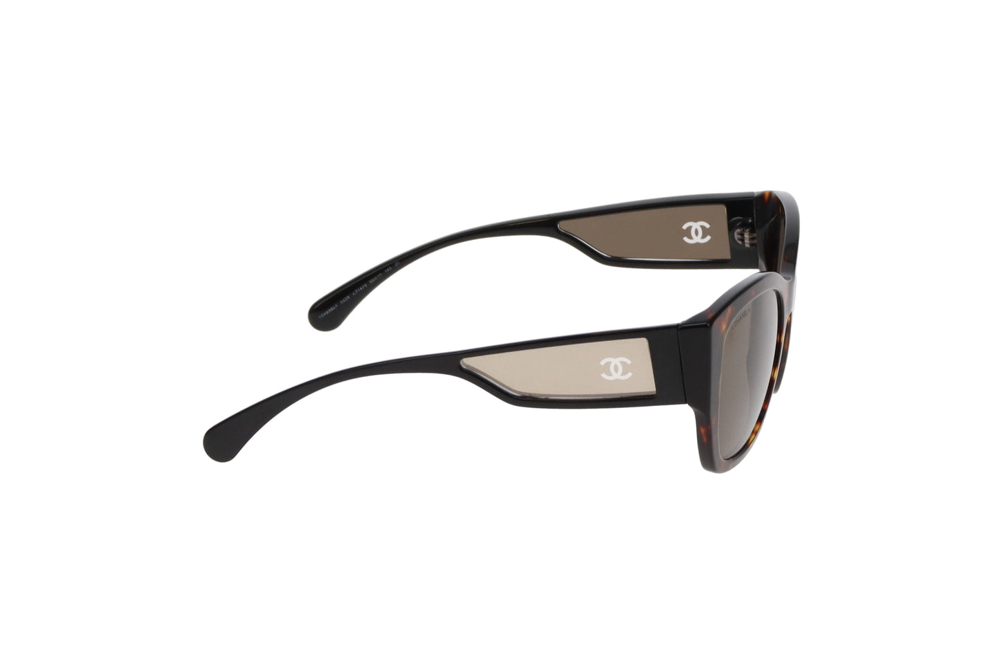 Chanel Sunglasses Dark Tortoise Butterfly Signature CC 5429