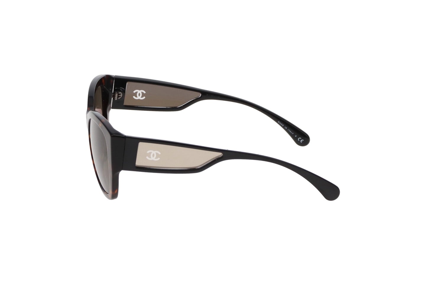 Chanel Sunglasses Dark Tortoise Butterfly Signature CC 5429