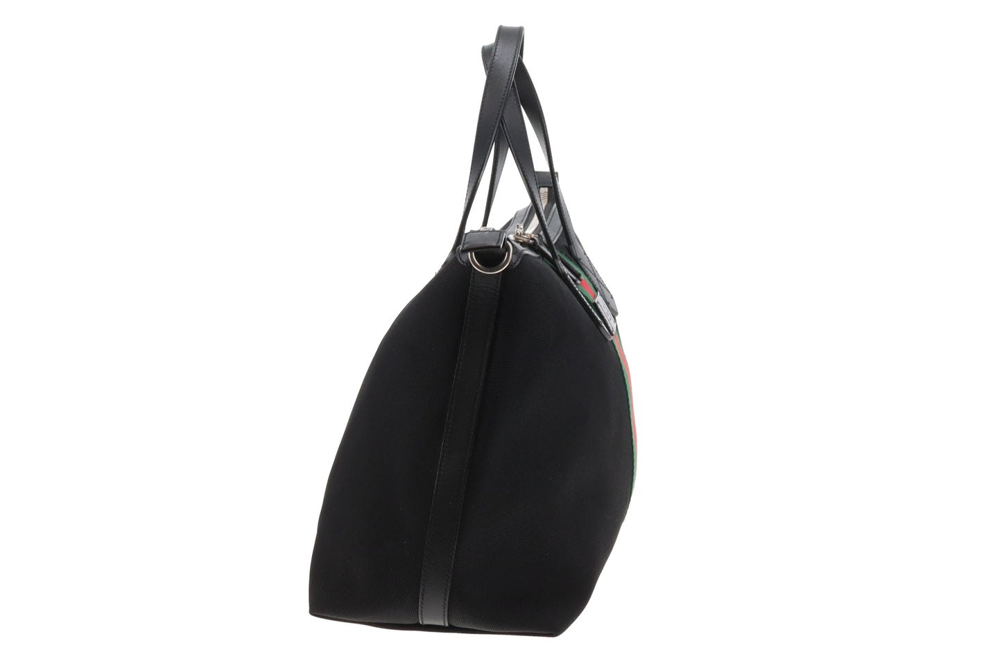 Gucci Web Detail Duffle Bag Black (No Shoulder Strap)