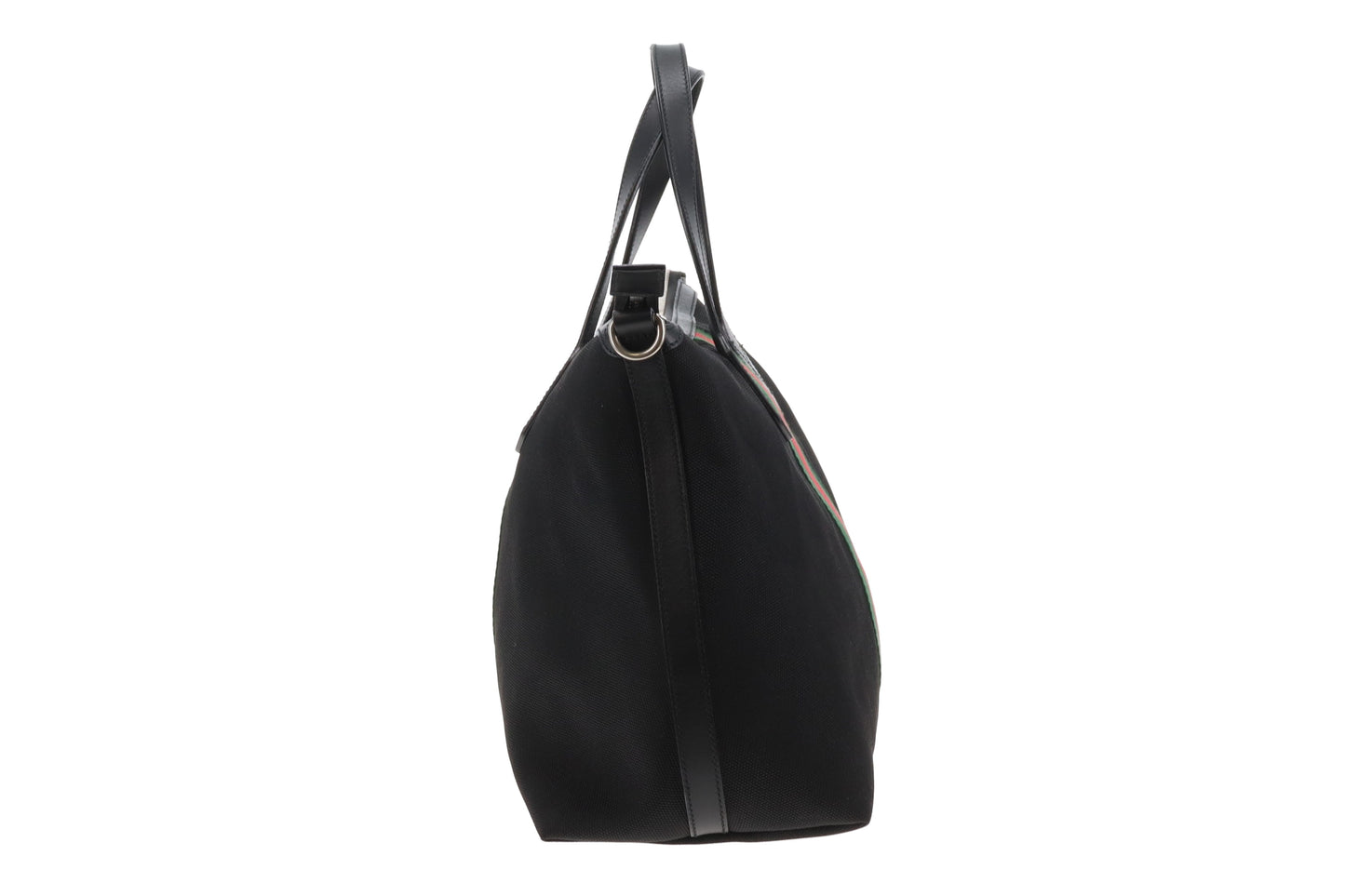 Gucci Web Detail Duffle Bag Black (No Shoulder Strap)