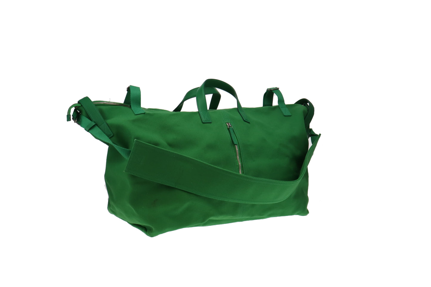 Jacquemus Green Cotton Canvas Le Sac à Linge Weekend Bag