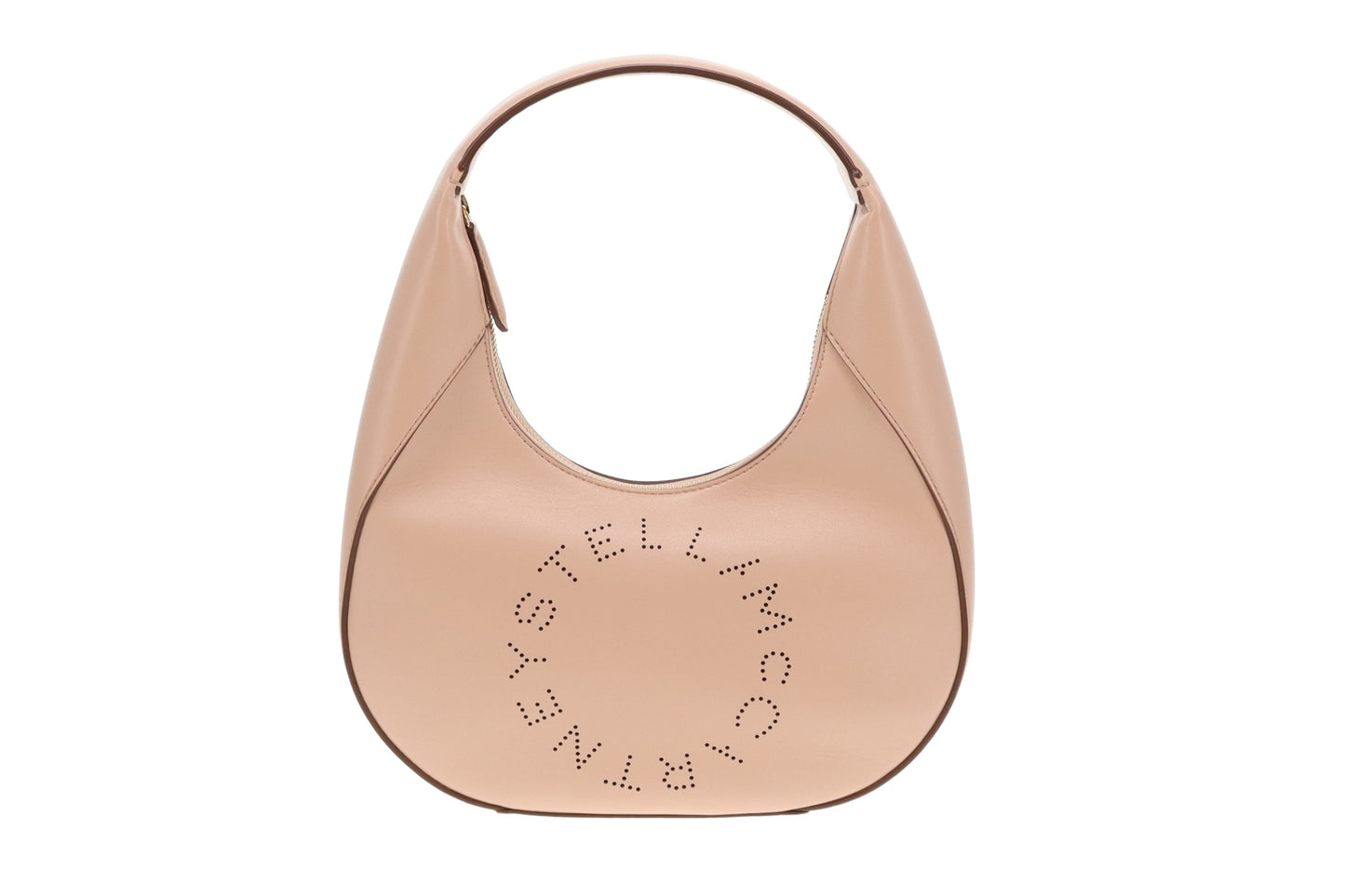 Stella McCartney Beige Faux Leather Small Logo Shoulder Bag