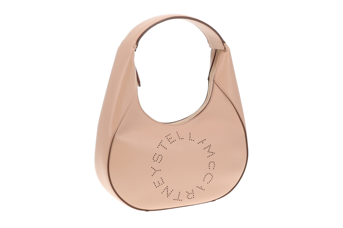 Stella McCartney Beige Faux Leather Small Logo Shoulder Bag