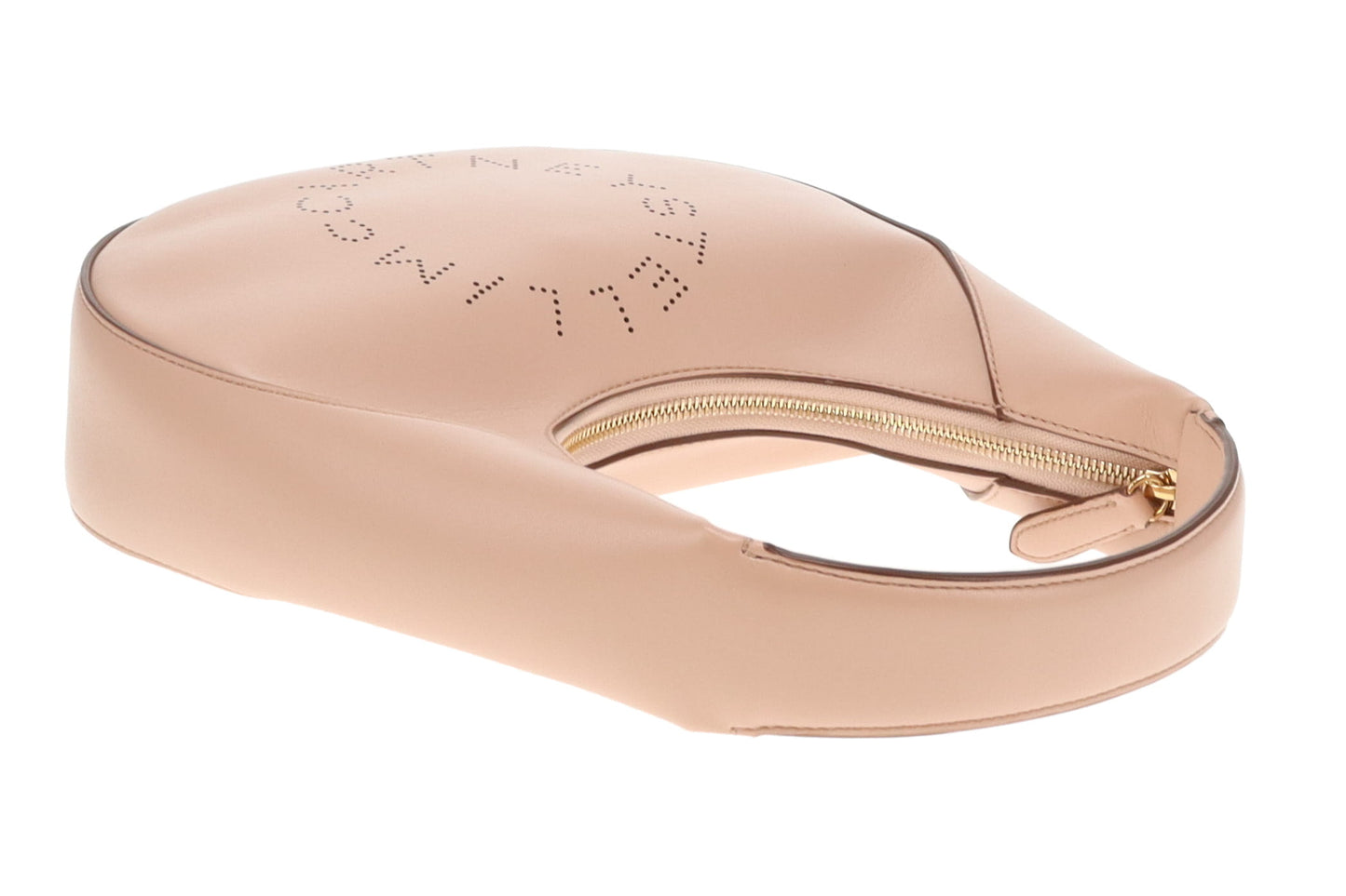 Stella McCartney Beige Faux Leather Small Logo Shoulder Bag