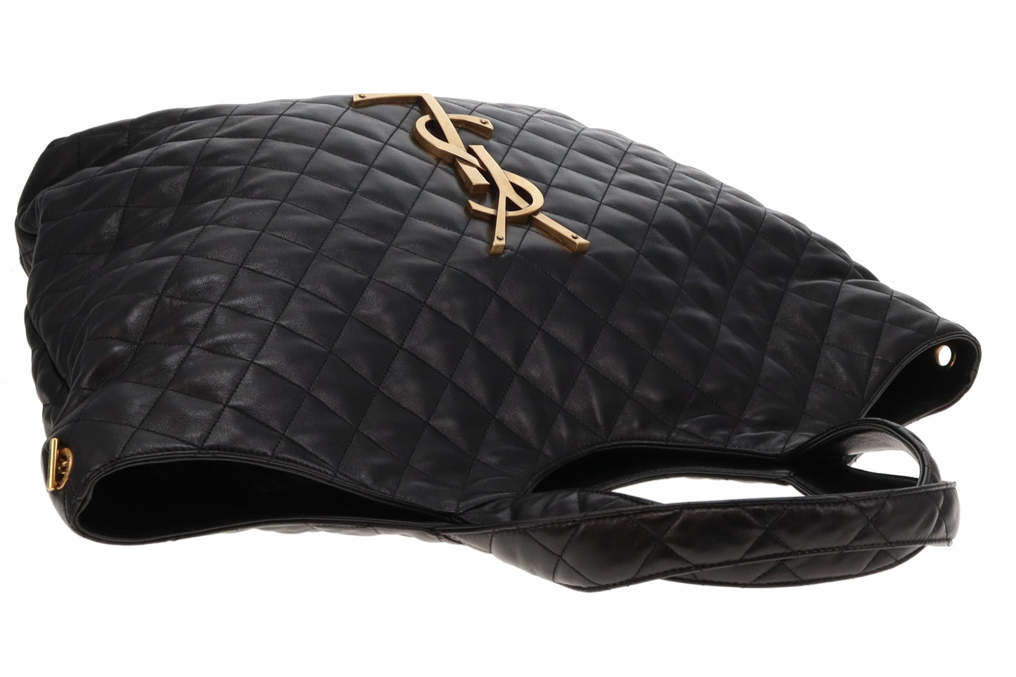 Saint Laurent Maxi Icare Tote Black Lambskin GHW 2023