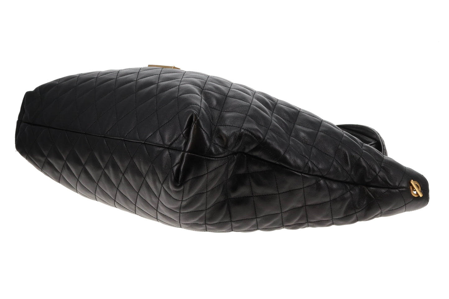 Saint Laurent Maxi Icare Tote Black Lambskin GHW 2023