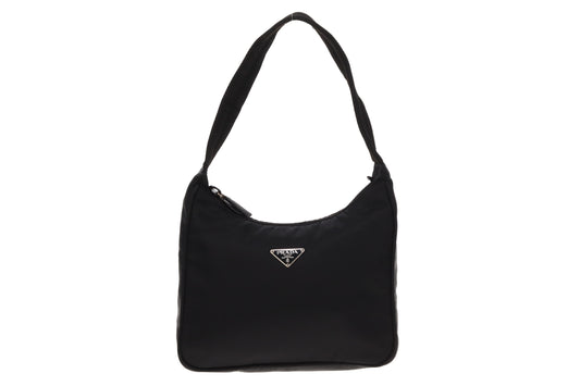Prada Black Nylon Vintage Shoulder Bag
