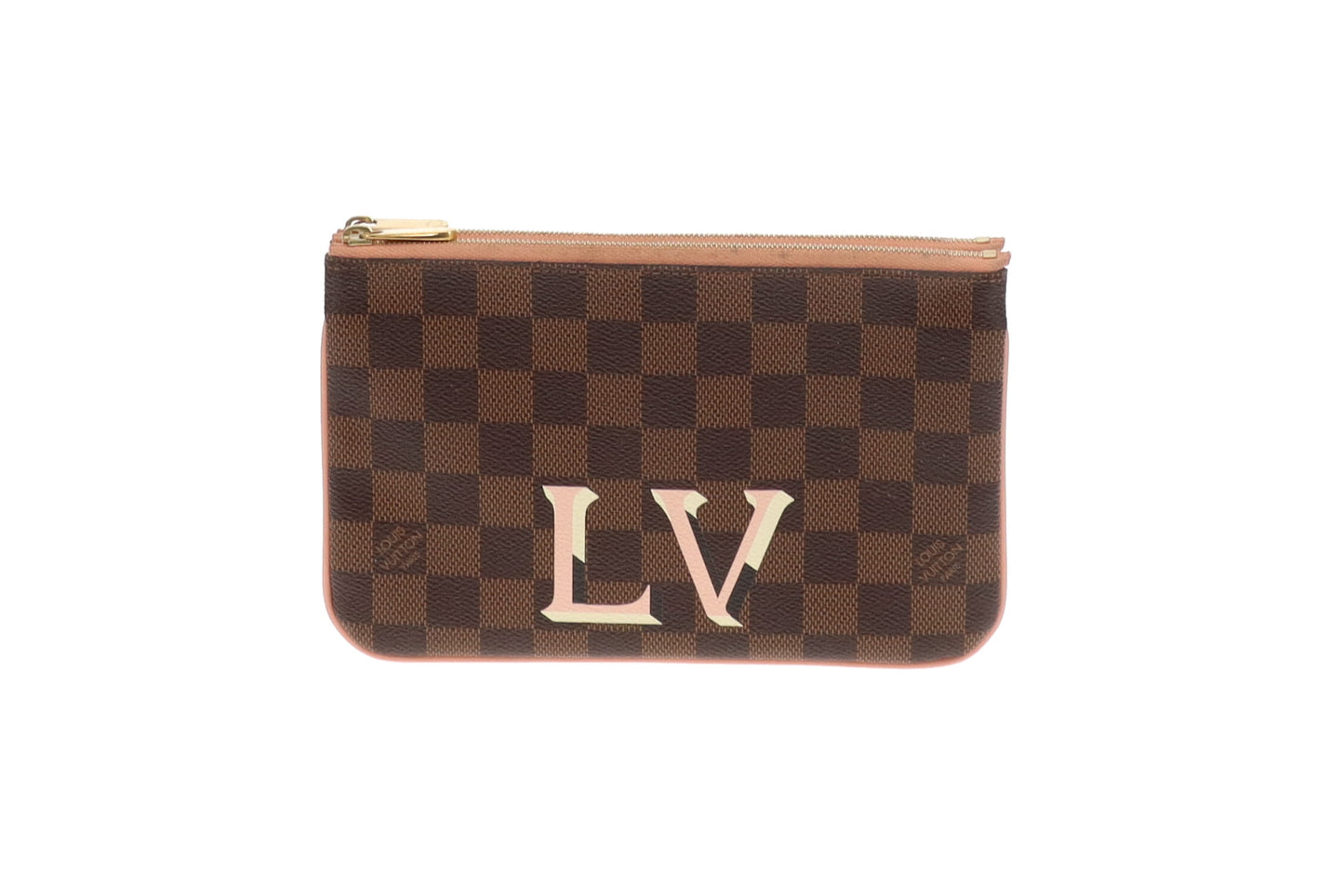 Louis Vuitton Damier Ebene LV Double Zip Pochette MI2139 - 2019